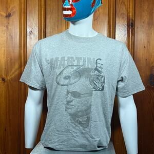 Chase Authentics L Vintage T-Shirt Gray NASCAR Racing